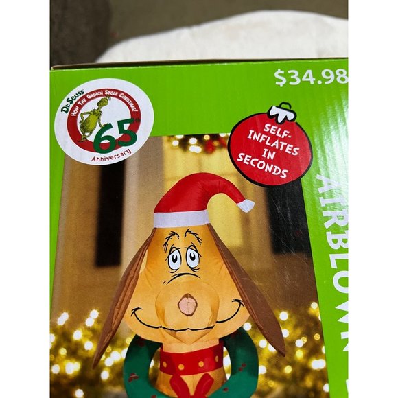 Gemmy | Holiday | Max Dog Grinch Stole Christmas Gemmy Airblown ...